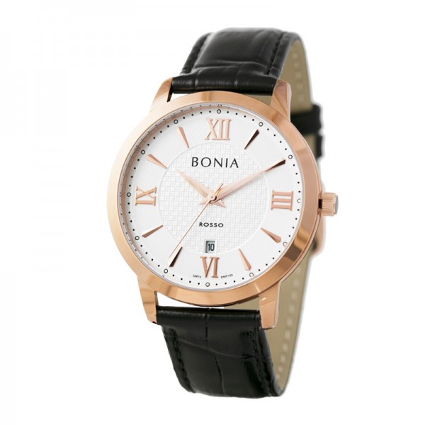 Bonia BR166-1513 Rosegold White Man